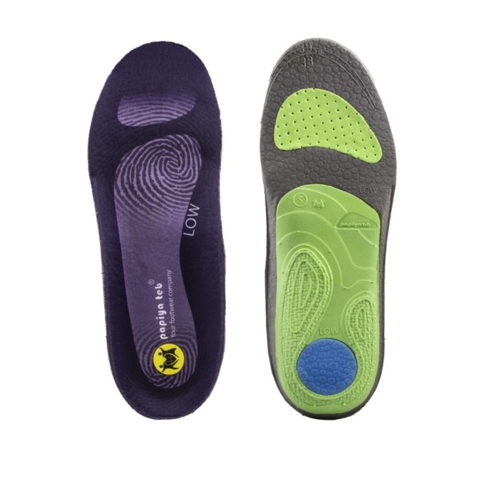 خرید آنلاین کفی طبی ورزشی پاپیا متناسب با قوس کوتاه پا(Sport Low Arch) کد 07